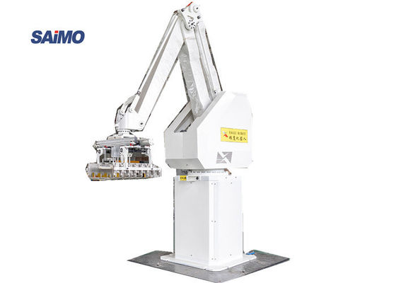Empilement au plancher de palletisation de 4 axes de bras de robot d'industrie d'alimentation