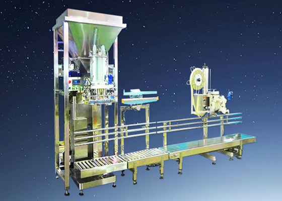 Machine de remplissage semi automatique de poudre avec le moteur servo dans l'industrie de farine de blé