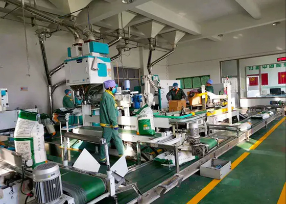 Machine à ensacher semi automatique pour le sac 20-50kg matériel en vrac chez l'industrie d'alimentation des animaux