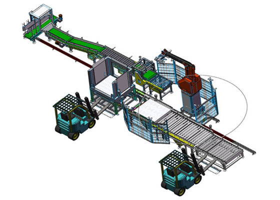 Bras de palletisation au plancher programmable électrique de robot