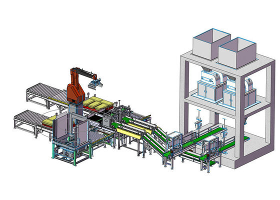 Machine adaptée aux besoins du client de Palletizer de sac du degré 210kgs de la pince 330