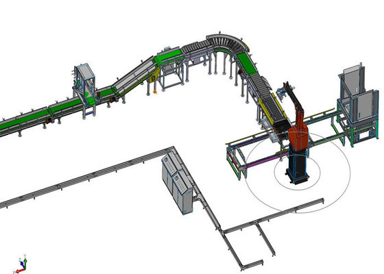 4KW 4 diminue le sac robotique Palletizer dans la chaîne de production d'engrais