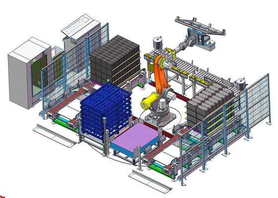 4KW 4 diminue le sac robotique Palletizer dans la chaîne de production d'engrais