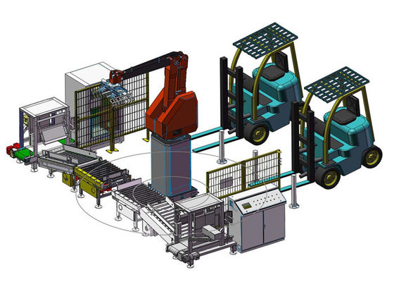 système de palletisation de robot de l'axe 130kg 4 pour la nourriture de boisson médicale