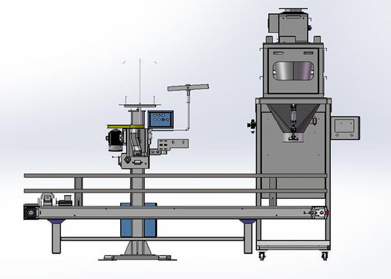 Machine à emballer de sac à poudre de la vis 25kg du double 316SS