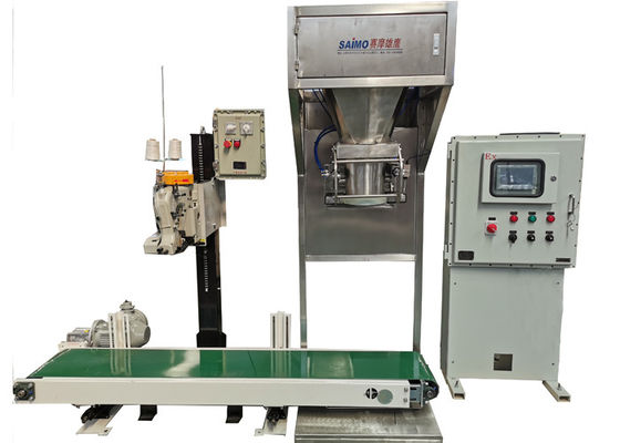 Machine à emballer mettante en sac de double seau de 3 phases dans l'industrie d'alimentation d'animal familier