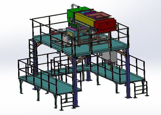 Type de gravité machine à emballer enorme de sac de 1.5KW pour l'industrie en plastique